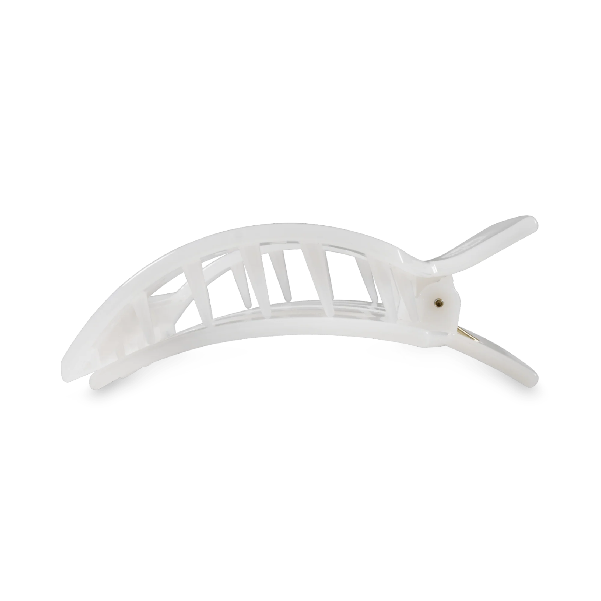 Coconut White Medium Flat Square Hair Clip - Image 3