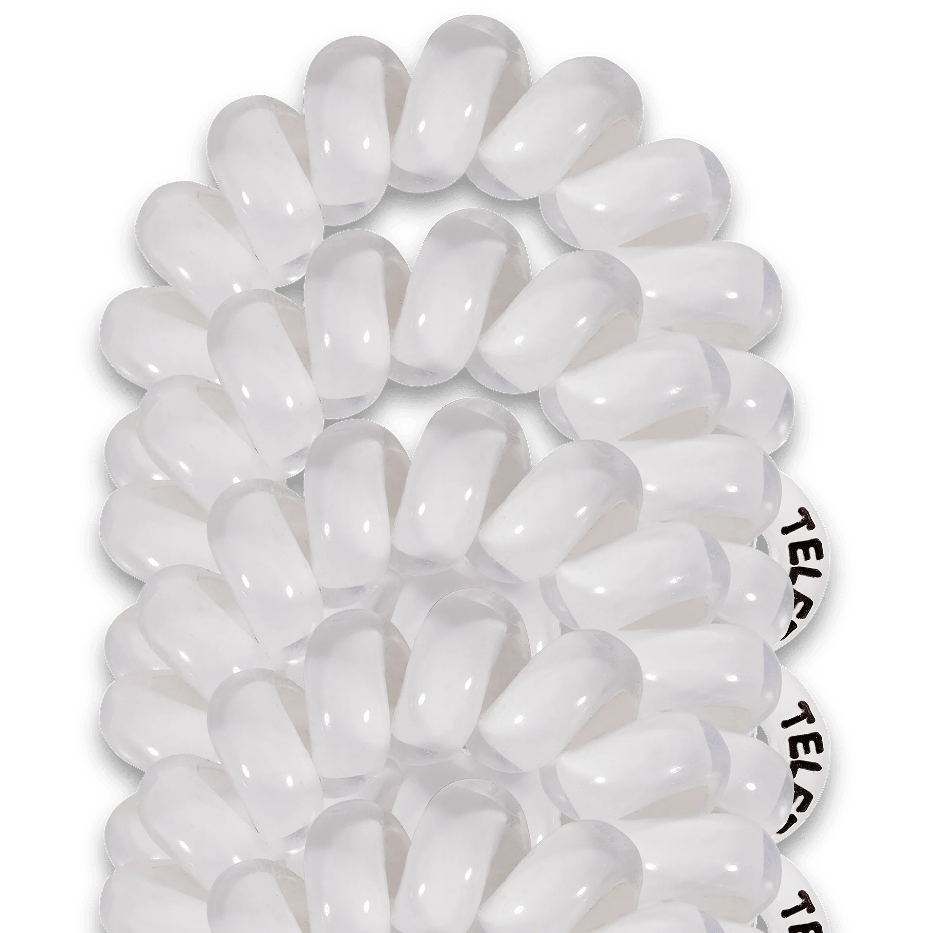 Coconut White Tiny Hair Ties - Image 3