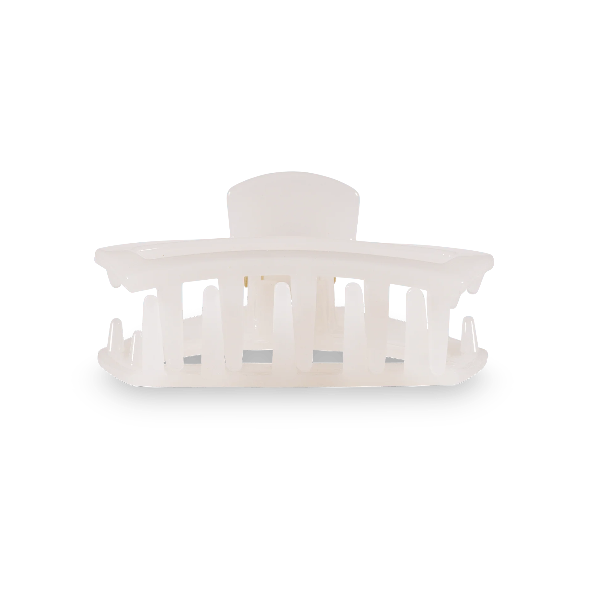 Open Coconut White Tiny Claw Hair Clip - Image 3