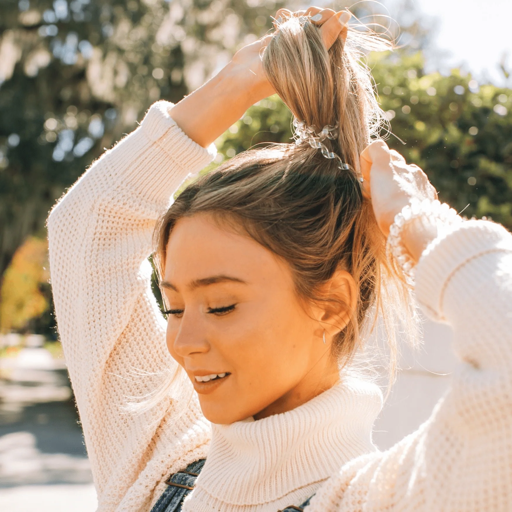 Crystal Clear Large Hair Ties - Image 4