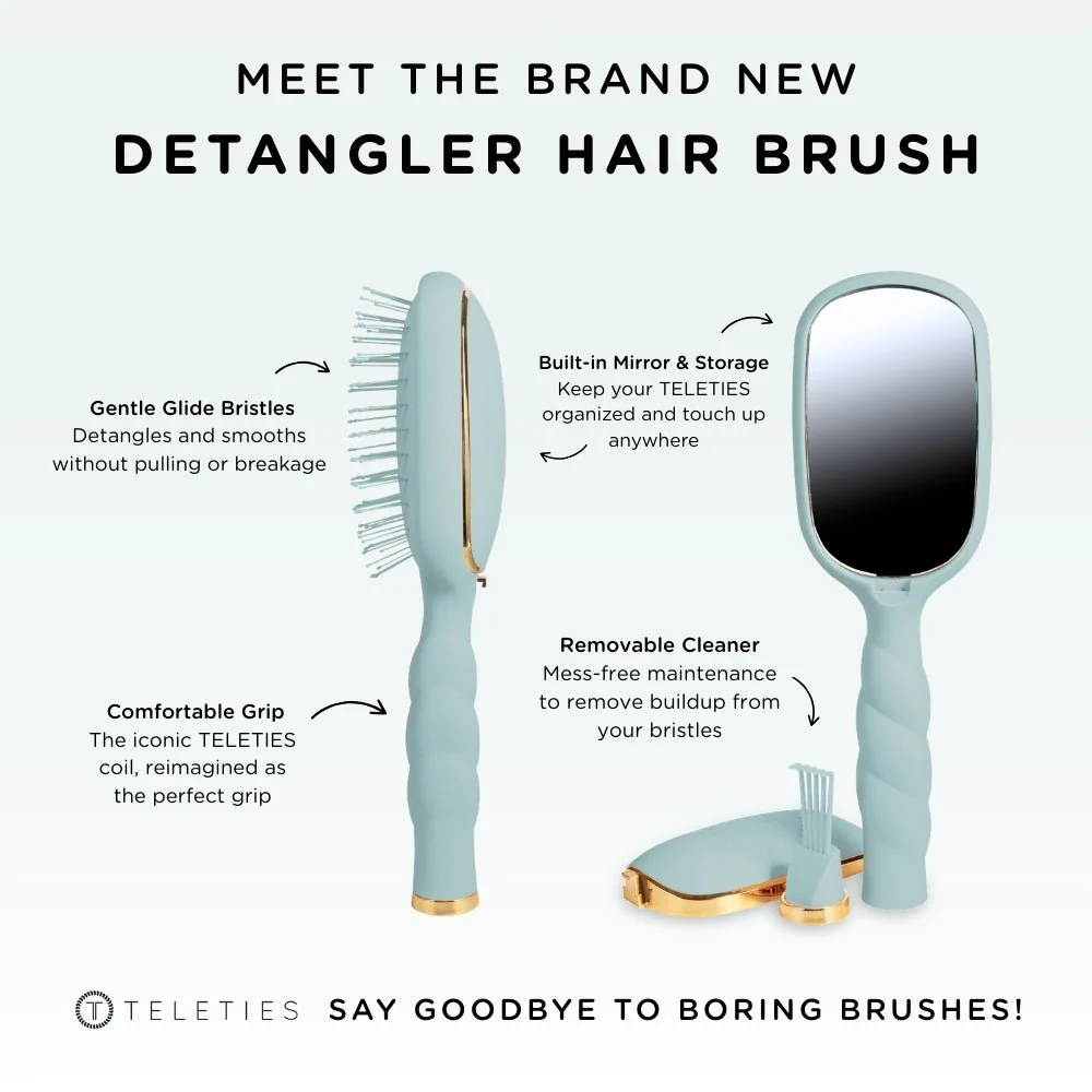 Detangler Hair Brush for Fine Hair – Blue - Image 4