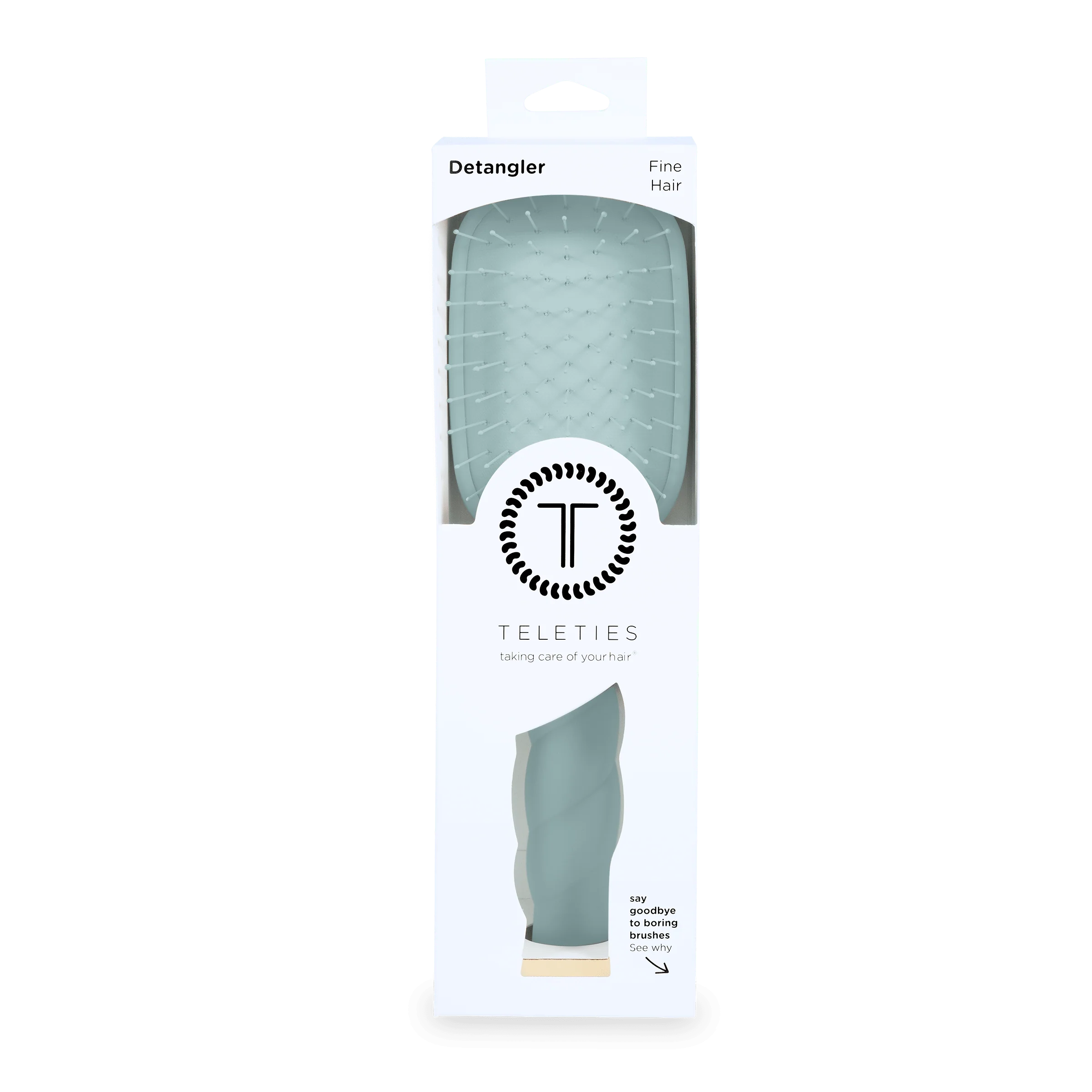 Detangler Hair Brush for Fine Hair – Blue - Image 8