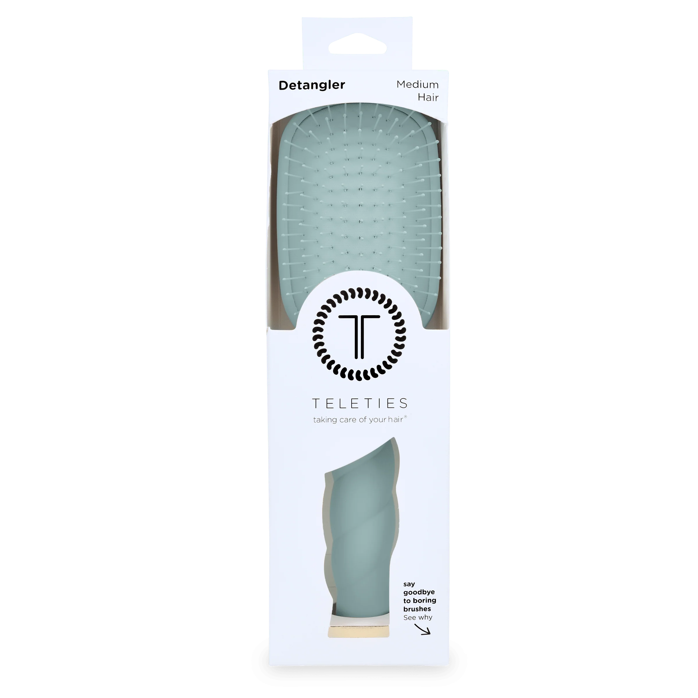 Detangler Hair Brush for Medium Hair – Blue - Image 11