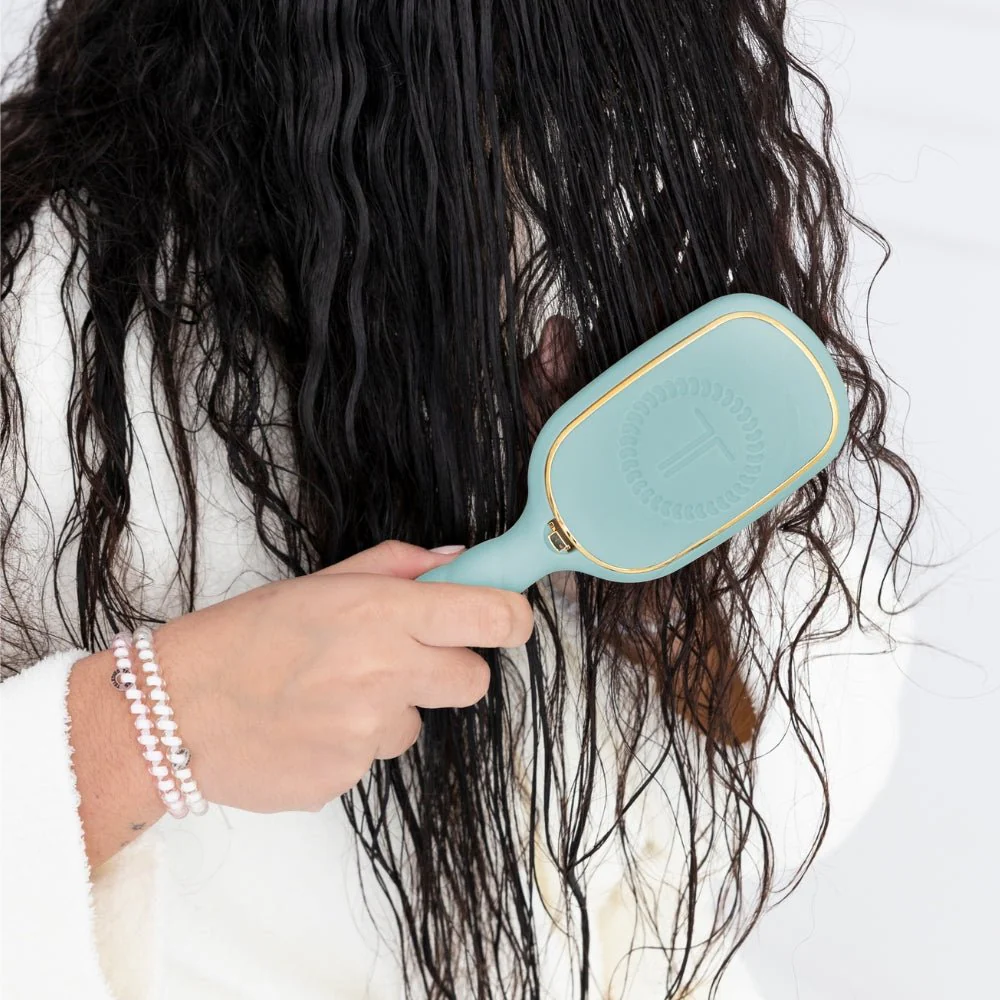 Detangler Hair Brush for Medium Hair – Blue - Image 5