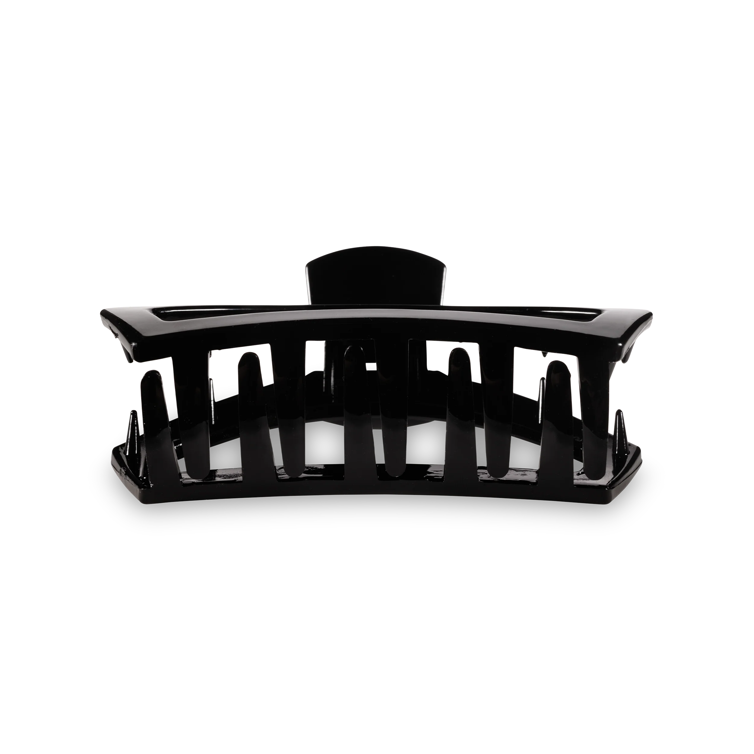 Open Jet Black Medium Claw Hair Clip - Image 3