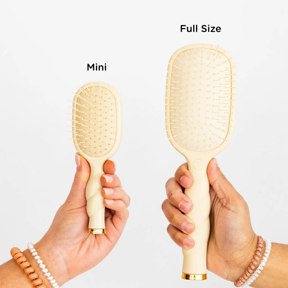 Mini Detangler Hair Brush for Medium Hair - Tan - Image 3
