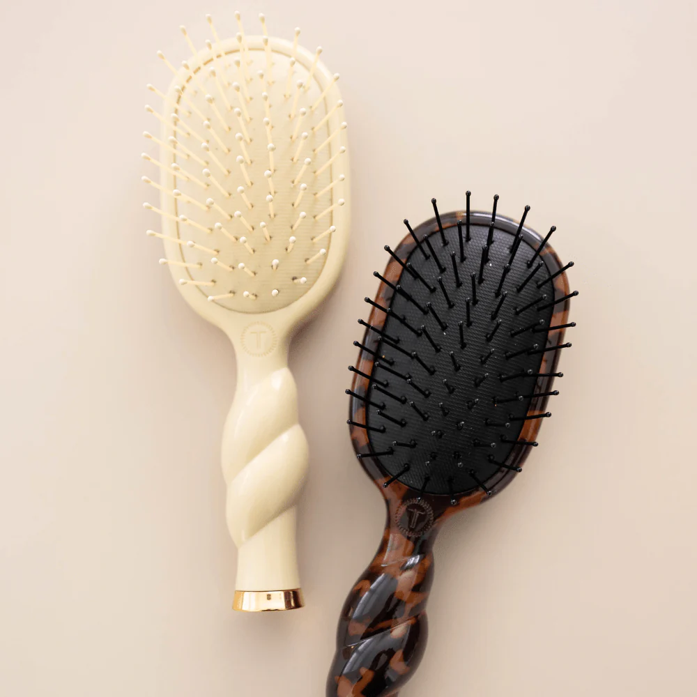 Mini Detangler Hair Brush for Medium Hair - Tortoise - Image 7
