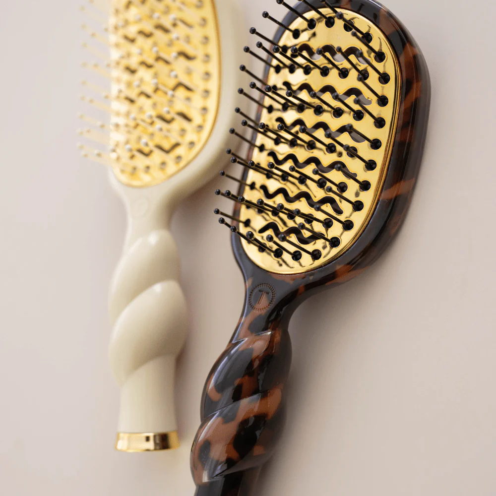 Mini Vented Hair Brush - Tortoise - Image 6
