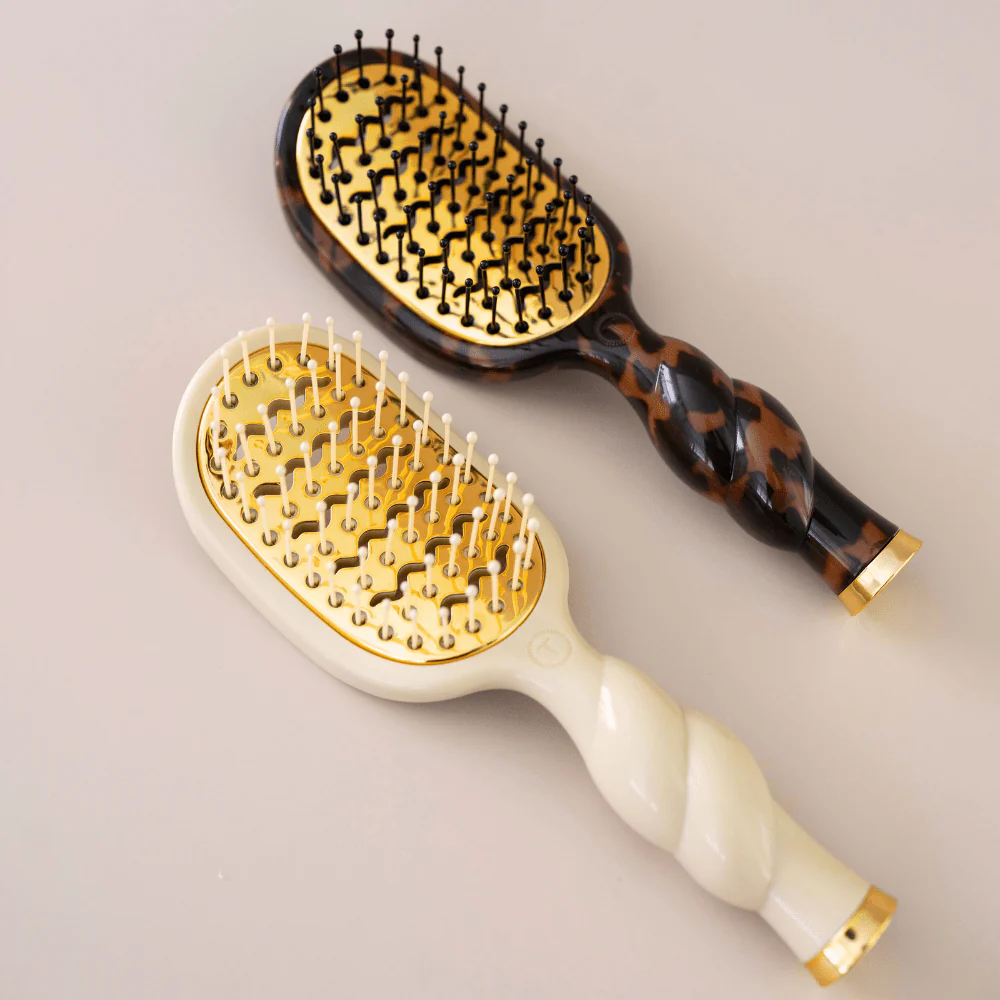 Mini Vented Hair Brush - Tan - Image 6